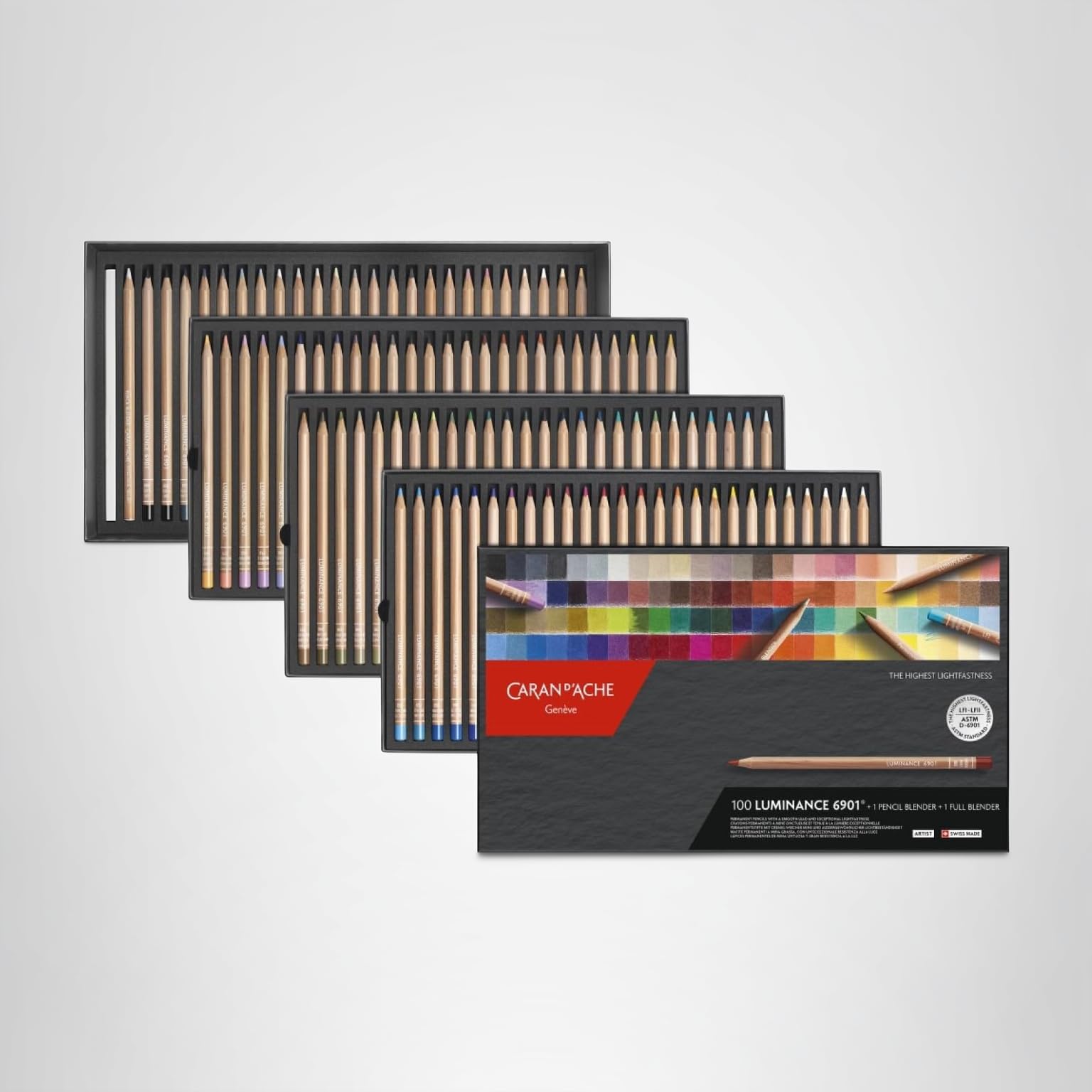Amazon | CARAN D'ACHE カランダッシュ 色鉛筆 油性 ルミナンス 6901